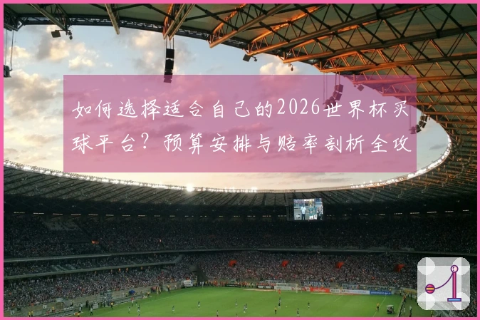 如何选择适合自己的2026世界杯买球平台？预算安排与赔率剖析全攻略